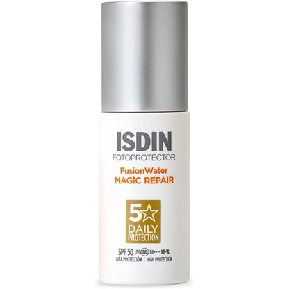 ISDIN Age Repair FotoUltra Fusion Water SPF 50,Protector solar facial triple acción anti-fotoenvejecimiento 50 ml